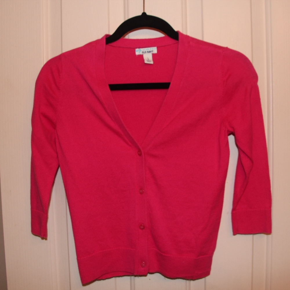 Old Navy Fuchsia Cardigan